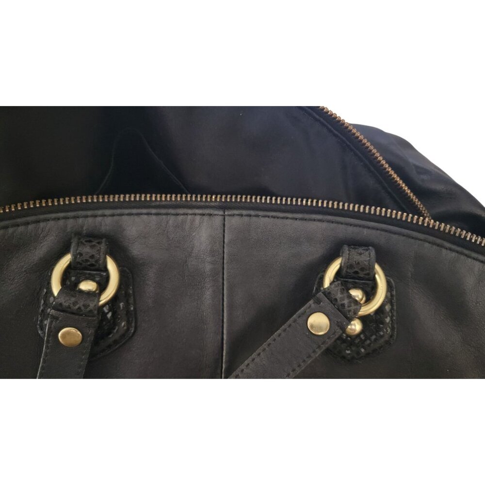 Coach Ashley Python Trim Purse Shoulder Bag Tote - Picture 7 of 14